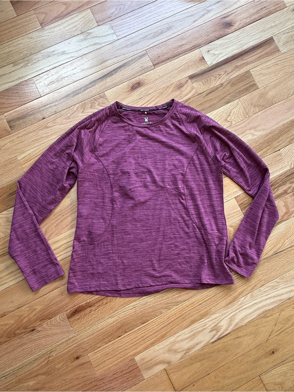 Spyder Women's Long Sleeve Crew Neck Top - Plum Heather
